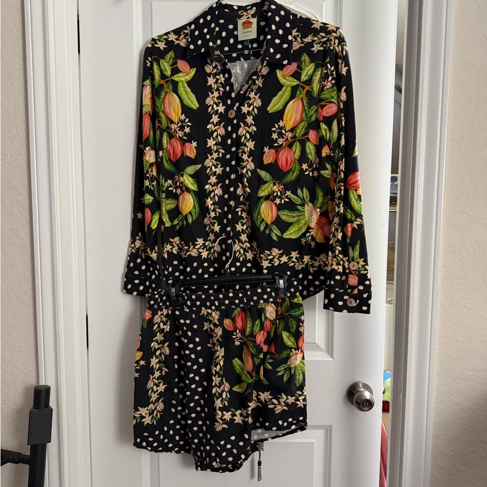 FarmRio Floral & Polka Dot Two-Piece Set